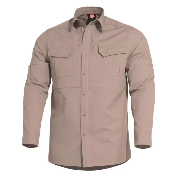  Herrenhemd PENTAGON PLATO SHIRT K02019 KHAKI 