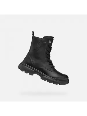 Stiefeletten für Mädchen GEOX JUNETTE J56HVB000BCC9999 SCHWARZ