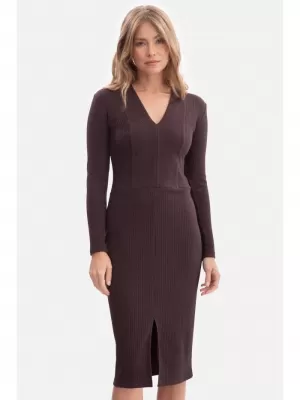 Kleid BEWEAR B307 DUNKLE SCHOKOLADE
