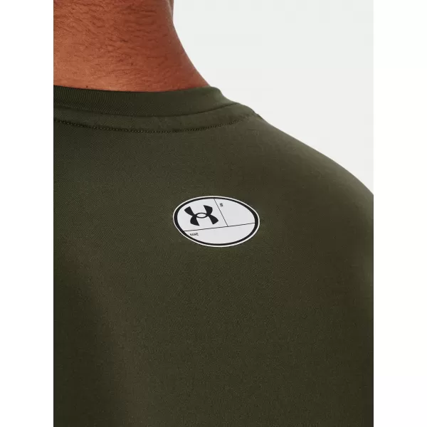  Herren-T-Shirt UNDER ARMOUR UA HG ARMOUR COMP SS 1361518-390 GRÜN 