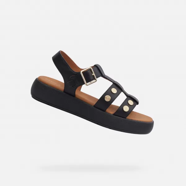  Damensandalen GEOX CAMALEI G000986 SCHWARZ 