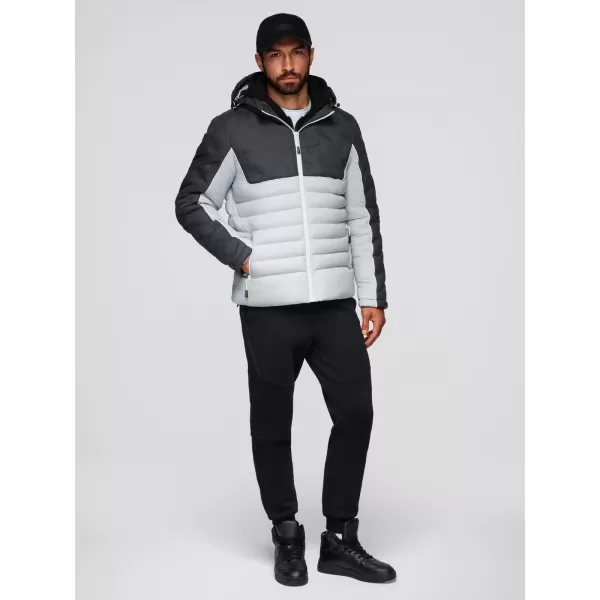  Jacke OMBRE OM-JALP-0206 GRAPHIT UND WEIß 