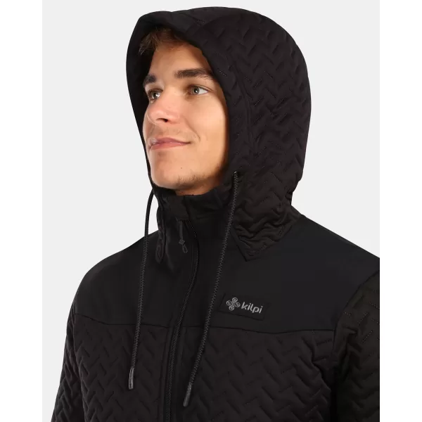  Fleece-Sweatshirt für Herren KILPI NEVIA-M ZM0215KI SCHWARZ 