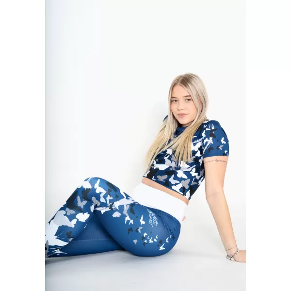  Funktionelles Premium-Crop-Top für Damen ALTISPORT VOJ/ALW022TR07 NAVY GEWOHNHEITEN 