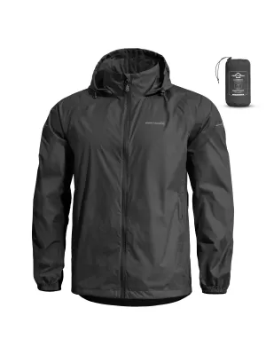 Herrenjacke PENTAGON CLOUDBURST PACKABLE MENS RAIN JACKET K07019 SCHWARZ