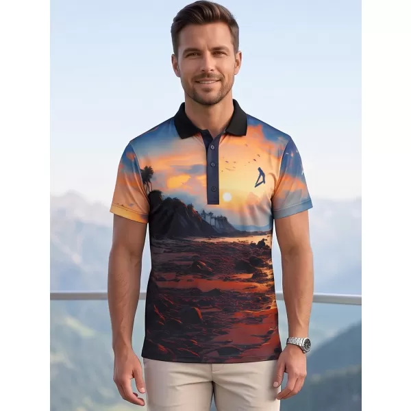  Herren-Funktions-T-Shirt mit Premium-Kragen ALTISPORT VOJ/ALM116TR05 BANK 