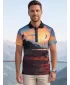 Herren-Funktions-T-Shirt mit Premium-Kragen ALTISPORT VOJ/ALM116TR05 BANK