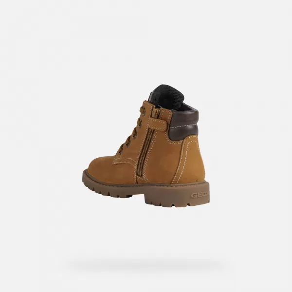  Stiefeletten für Jungen GEOX SHAYLAX J16FAB032BCC0930 HELLBRAUN 