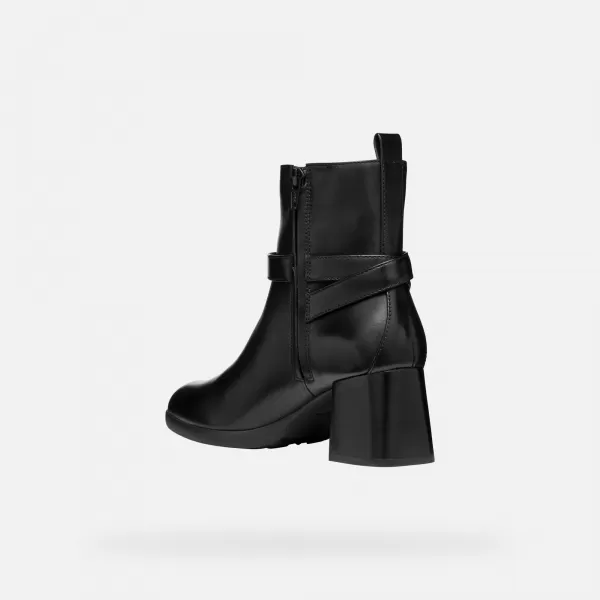  Damen-Stiefeletten GEOX WALK PLEASURE 55 G004564 SCHWARZ 