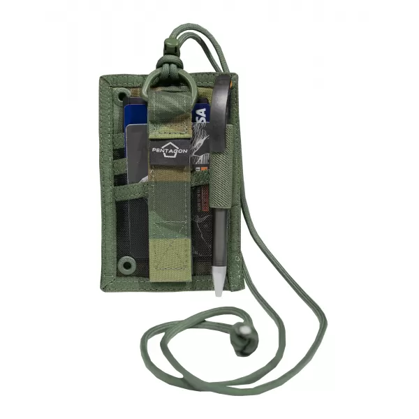  Gehäuse PENTAGON ID CARD HOLDER POUCH CAMO K17096 GRAUES TARNMUSTER 