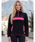 Fleece-Sweatshirt für Damen ALTISPORT GEMMY SCHWARZ