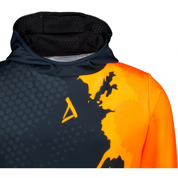  Funktionaler Sweatshirt -Premium von Männern ALTISPORT VOJ/ALM112MI01 SCHWARZFLUO ORANGE 
