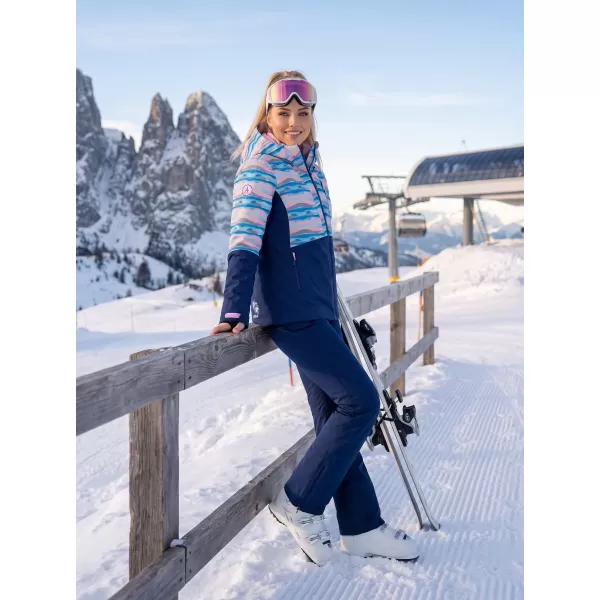  Winterjacke für Damen ALTISPORT GELSI DUNKELBLAU 