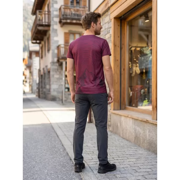  Herren Freizeithemd Premium ALTISPORT VOJ/ALM121TR06 WEINROT 