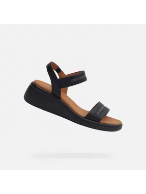Damensandalen GEOX MELICONIA G000969 SCHWARZ