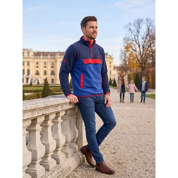  Fleece-Sweatshirt für Herren ALTISPORT GARM BLAU 