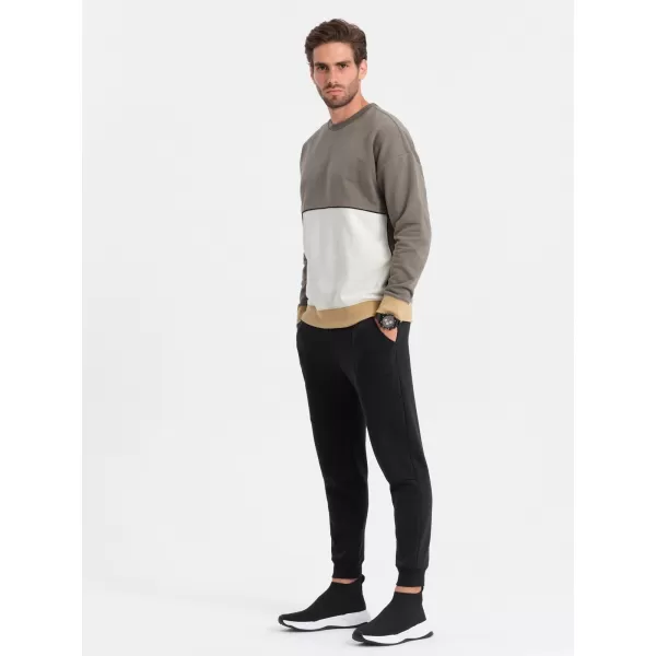  Herren-Sweatshirt OMBRE B1673 KHAKI 