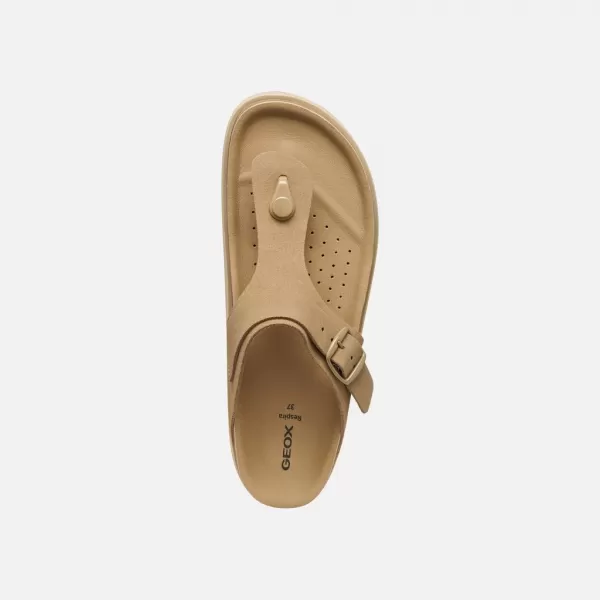  Damen-Flip-Flops GEOX SANDYBETT BEIGE 