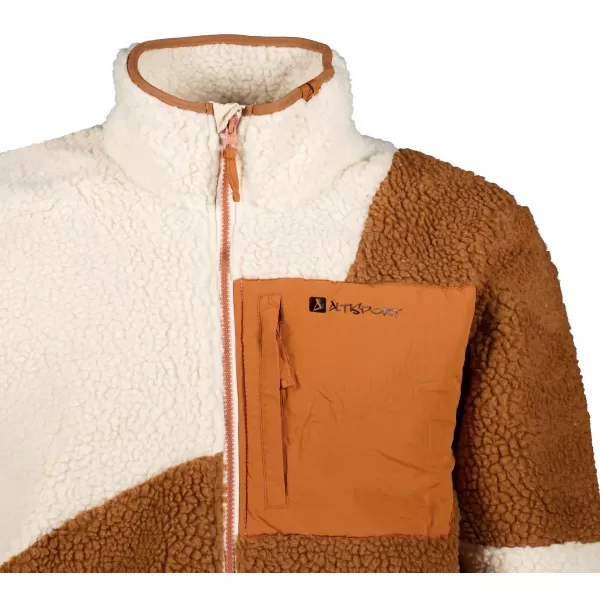  Fleece-Sweatshirt für Herren ALTISPORT GANAN BEIGE 