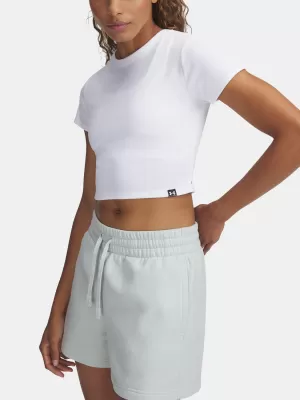 Damen-T-Shirt UNDER ARMOUR UA RIVAL RIB BABY TEE 6000264-100 WEIß