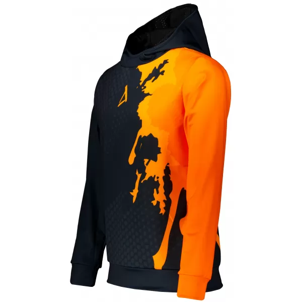  Funktionaler Sweatshirt -Premium von Männern ALTISPORT VOJ/ALM112MI01 SCHWARZFLUO ORANGE 