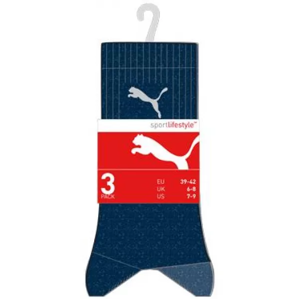  Herrensocken PUMA CREW SOCK 3P 88035503 MARINE 