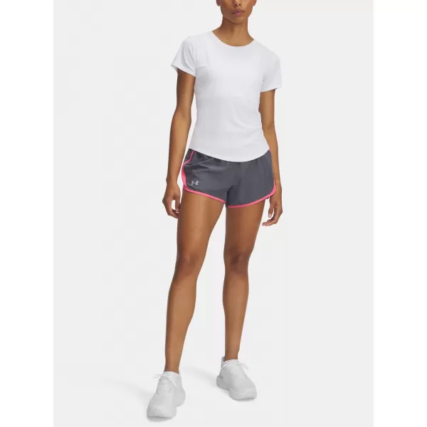  Damen-Shorts UNDER ARMOUR UA FLY BY 3 SHORTS 1382438-027 GRAU 