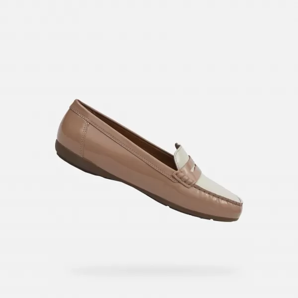  Damenmokassins GEOX ANNYTAH MOC G000632 HELLBRAUN 
