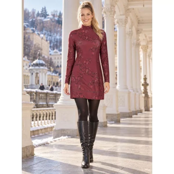  Rollkragenpullover für Damen ALTISPORT GWENITH BURGUND 