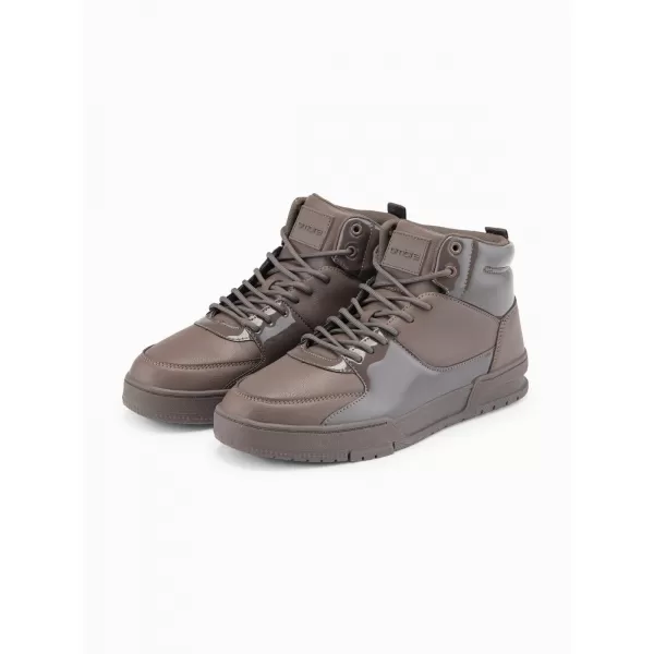  Herrenschuhe OMBRE OM-FOSH-0178 DUNKELBRAUN 