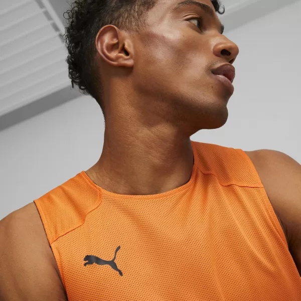  Herren-Tanktop PUMA REVERSIBLE PRACTICE JERSEY 67664006 GOLDENER MOHN 