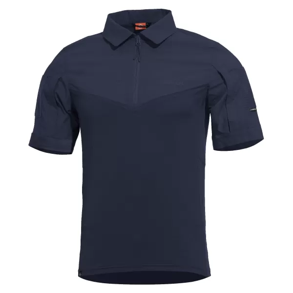  Herren-T-Shirt mit Kragen PENTAGON RANGER SHORT ARM SHIRT K02013 MITTERNACHTSBLAU 