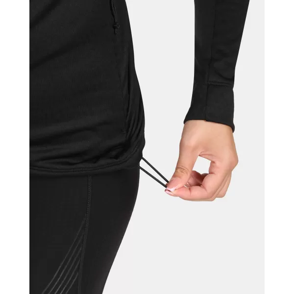  Fleece-Sweatshirt für Damen KILPI SIREN-W ZL0205KI SCHWARZ 