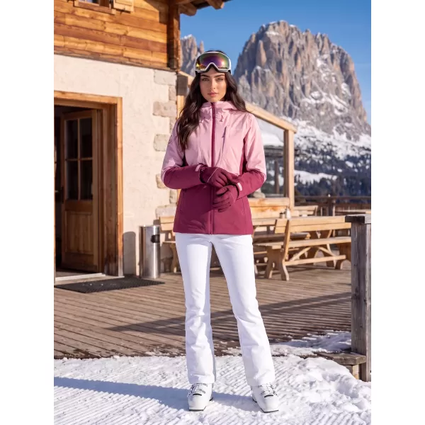  Winterjacke für Damen ALTISPORT GELSI BURGUND 