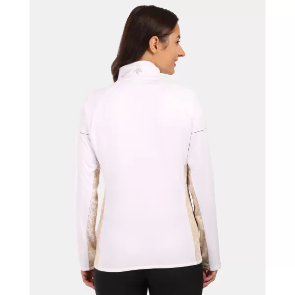  Fleece-Sweatshirt für Damen KILPI JUNIE-W ZL0207KI WEIß 