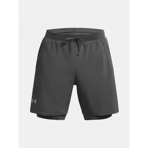  Herrenshorts UNDER ARMOUR UA LAUNCH 7'' 2-IN-1 SHORTS 1382641-025 GRAU 
