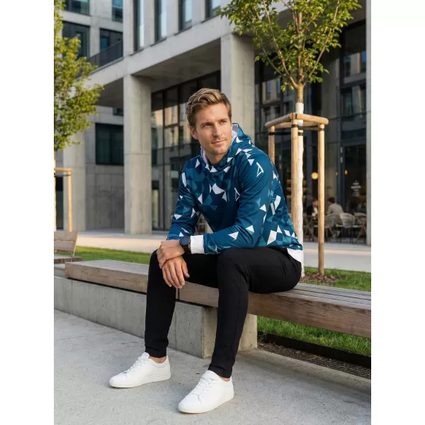  Hochwertiges Funktions-Sweatshirt für Herren ALTISPORT VOJ/ALM108MI01 MARINE-WEIß 