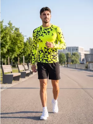 Hochwertiges funktionelles Kompressionsshirt für Herren ALTISPORT VOJ/ALM108TR03 NEONGELB