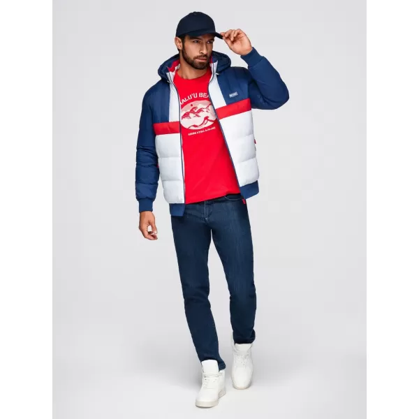  Jacke OMBRE OM-JALP-0296 BLAU UND WEIß 
