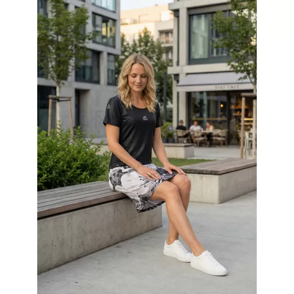  Erweitertes Premium-T-Shirt für Damen ALTISPORT VOJ/ALW090SAT02 SCHWARZ 