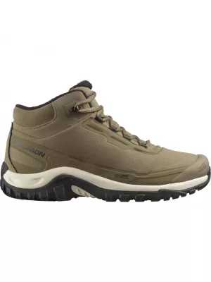 Herrenschuhe SALOMON SHELTER WATERPROOF STEINGRAU/SCHWARZ/REGENTAG