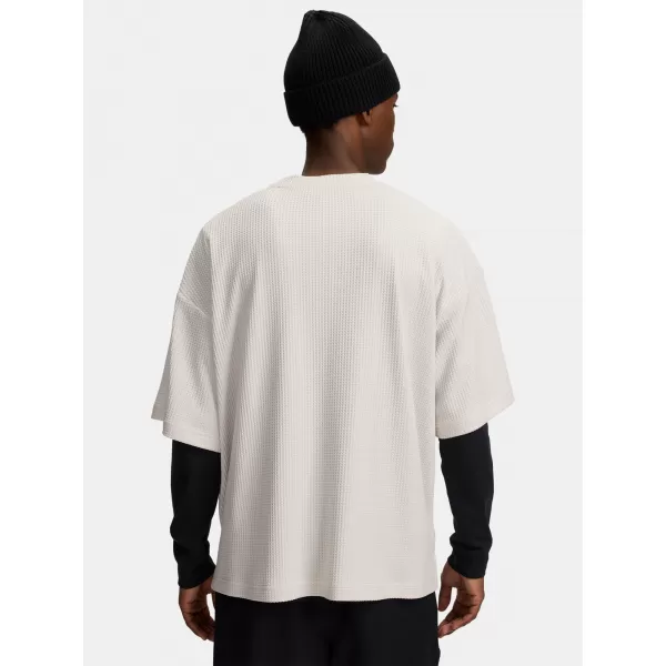  Herren-T-Shirt UNDER ARMOUR UA RIVAL WAFFLE CREW 1383106-110 WEIß 
