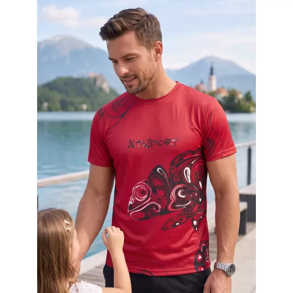  Herren Freizeithemd Premium ALTISPORT VOJ/ALM122TR06 ROT 