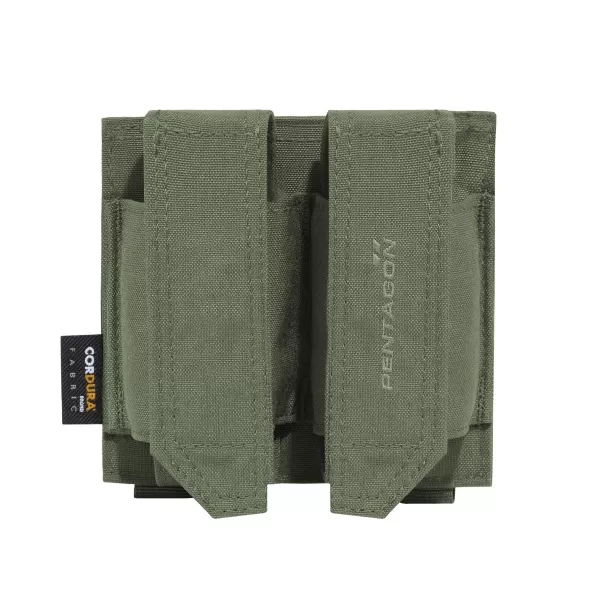  Gehäuse PENTAGON DOUBLE FB POUCH K17093 OLIVGRÜN 