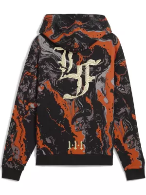 Herren-Sweatshirt PUMA LAFRANCE HEEM ERA FULL ZIP 63247101 ORANGE GLO/AOP