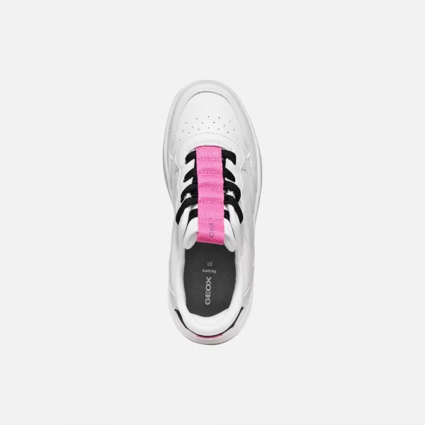  Mädchen-Sneaker GEOX WASHIBA FAST IN J56NSA05415C0563 WEIß 