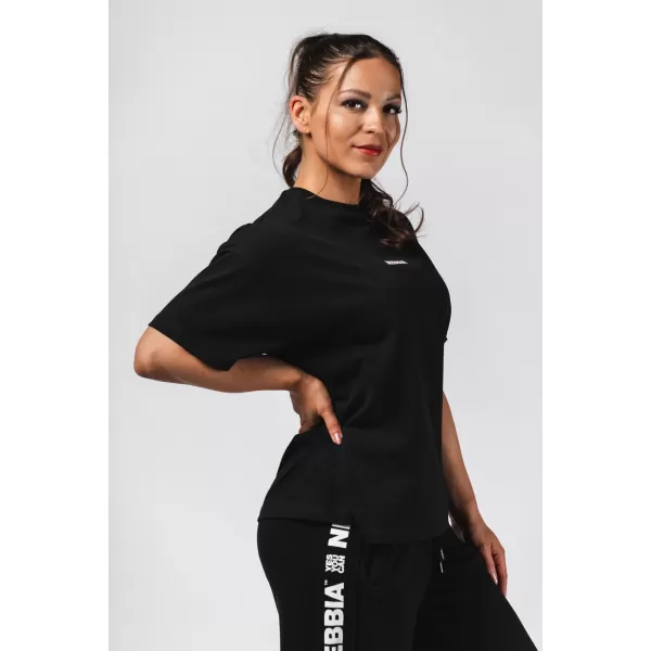  Übergroßes T-Shirt RESET 491 SCHWARZ Nebbia 