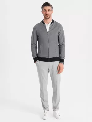 Herren -Sweatshirt OMBRE OM-SSZP-0210 SCHWARZ