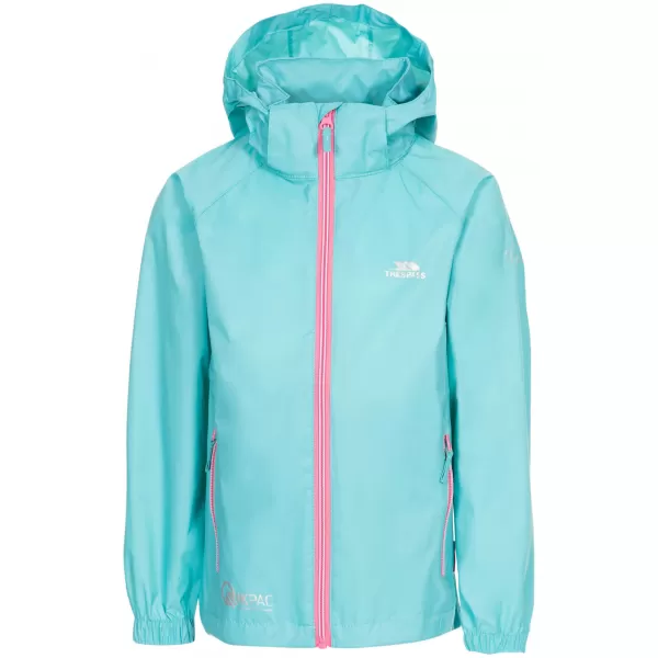  Wasserdichte Kinderjacke TRESPASS QIKPAC X AQUAMARIN 