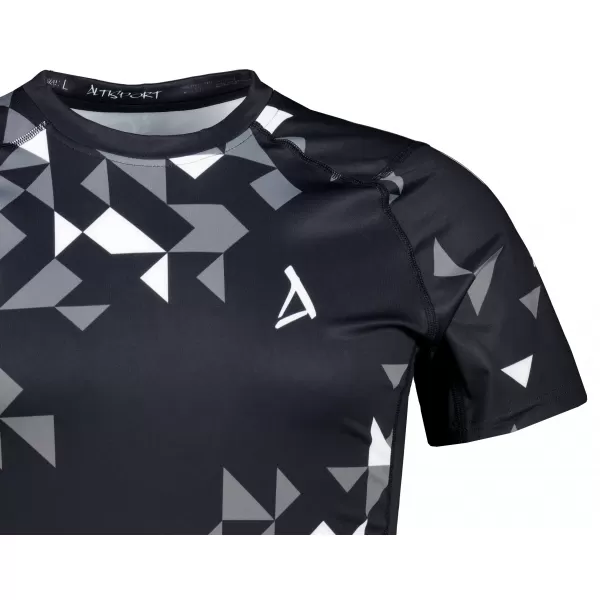  Funktionelle Kompression von Männern t -Shirt Premium ALTISPORT VOJ/ALM108TR04 SCHWARZ 